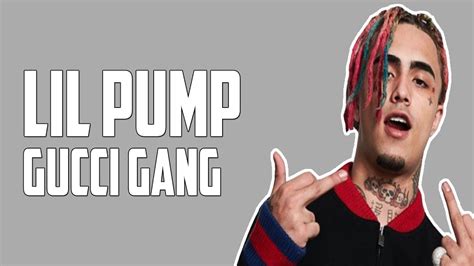 lil pump gucci gang lyrics clean|lil pump hoodie gucci gang.